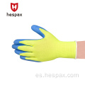 Guantes de protección con recubrimiento con palma de látex de Hespax Breathable 10G